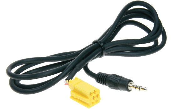 Stereo jack 3.5mm Stereo to Mini-ISO (Yellow) 1.25meter