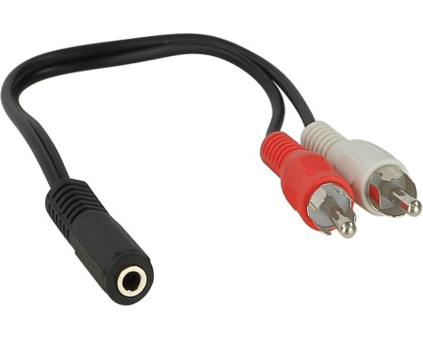 Stereo jack (F) 3.5mm Stereo to Cinch connector 0.2m (M)
