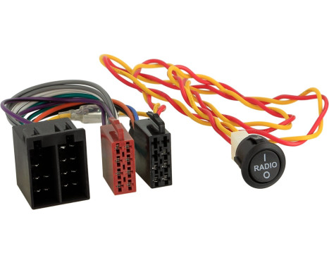 Radio Connection Cable ISO extension cable with on/off switch 80cm cable
