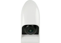 Rear view camera van/camper, teardrop-shaped, white