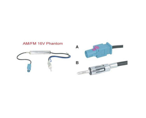 AM / FM 16V Phantom antenna adapter
