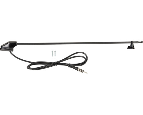 ACV Window Style Antenna AM/FM Black 100cm 3-Piece Extendable