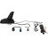 Shark roof antenna AM/FM incl adapters DIN & Fakra (phantom)