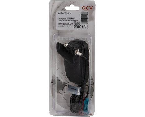 Shark roof antenna AM/FM incl adapters DIN & Fakra (phantom), Image 6