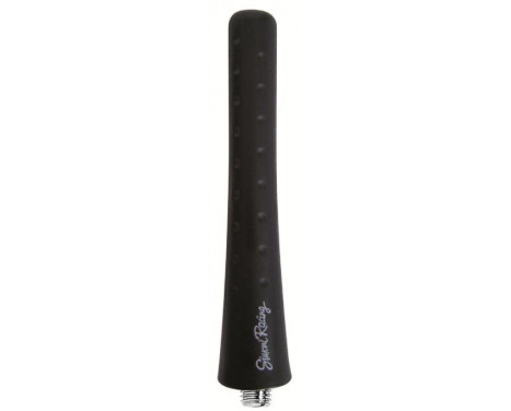 Simoni Racing Aluminum Antenna Rubber - Black - Length 8cm