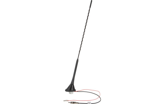 Universal roof antenna 16V AM/FM amplified (active) 72 degree mounting angle
