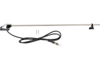 Window style antenna AM/FM chrome 100cm 3-part extendable