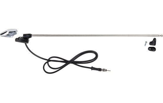 Window style antenna AM/FM chrome 100cm 3-part extendable, Image 2