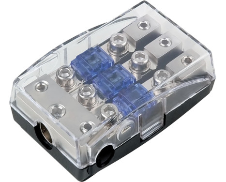 Mini ANL fuse holder (silver) 1 x 35 mm² + 2 x 20 mm²