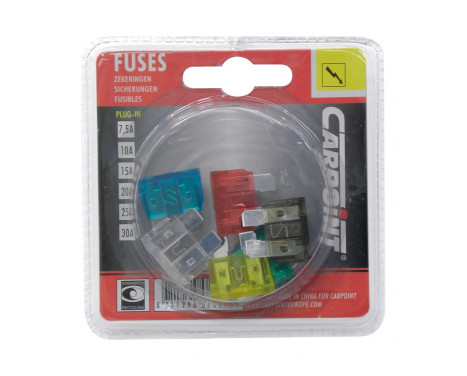 Plug-in fuse assortment 6pcs