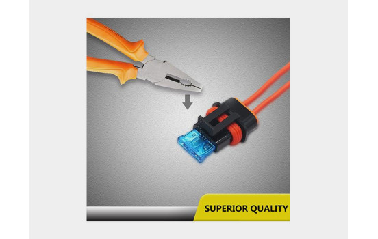 Recoil ATC/ ATO fuse holder with cover 16AWG 1.5mm², 3x incl. 3x 10A & 3x 15A fuses, Image 3