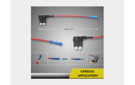 Recoil fuse holder bypass ATC 10x (incl. 10x 10A & 10x 20A fuses), Image 3