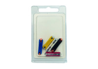 Torpedo fuse assortment 1x 5/ 8 / 10/ 16/ 25 amps in blister