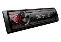 Pioneer MVH-330DAB Receiver 1DIN USB/BT/DAB+ red