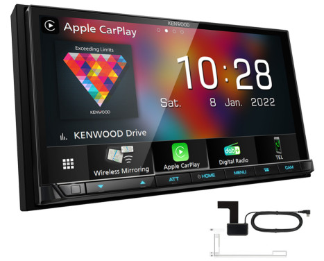 Kenwood DMX 8021DABS- 2DIN 7.0" Inch Multimedia radio Wireles Carplay/Android Auto, Image 2