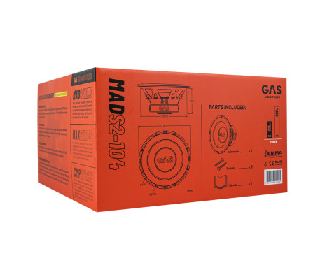 GAS MAD Level 2 Subwoofer 10" 4 Ohm, Image 2