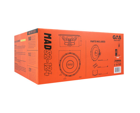 GAS MAD Level 2 Subwoofer 12" 4 Ohm, Image 2