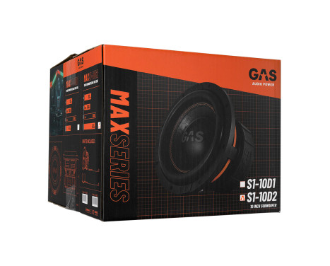 GAS MAX Level 1 Subwoofer 10" 2x2 Ohm, Image 3