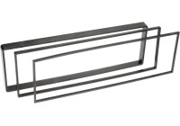 1-DIN Panel Citroën C2/ C3/ C4/ C6/ Jumper/ Jumpy - Peugeot 307/ 1007 Color: Black