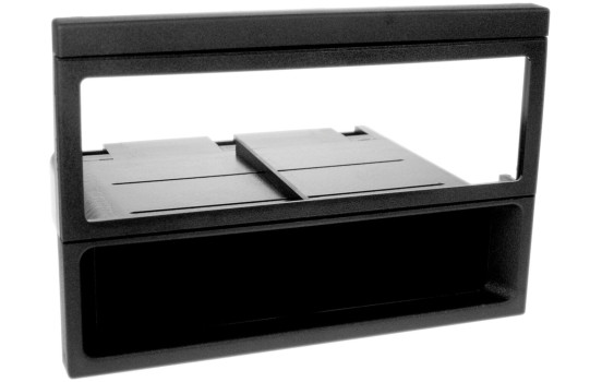 1-DIN Panel with storage tray. Mazda MX-5 / 323 (F) / 626 Color: Black