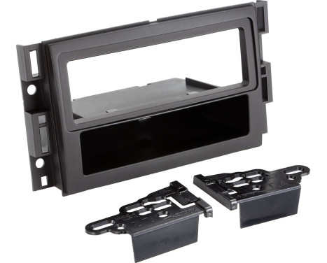 1-DIN radio panel with compartment GM various vehicles (METRA)
