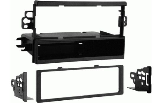 1-DIN radio panel with storage compartment Chevrolet/Pointiac/Suzuki black