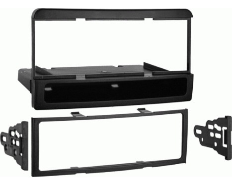 1-DIN radio panel with storage compartment Ford