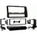 1-DIN radio panel with storage compartment Toyota Corolla 2002-2007