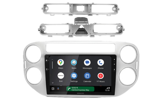 2-DIN 9" Panel Volkswagen Tiguan 2011-2016 Silver, Image 5