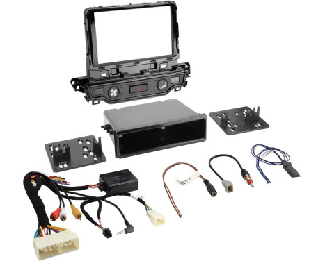 2-DIN Flush-Mount KIT with Storage Tray Kia Niro 2017- Black