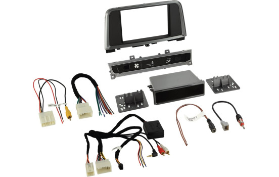 2-DIN Flush-Mount KIT with Storage Tray Kia Optima 2017- Black
