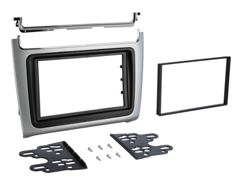 2-DIN frame Volkswagen Polo 2014-2017 Silver, Image 3