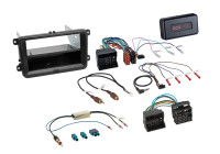 2-DIN Kit with storage compartment Skoda/VW Black