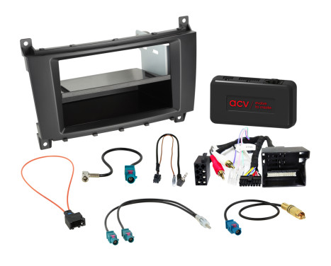 2-DIN Kit with Storage Tray Mercedes Vehicles SWI/Analog/Antenna