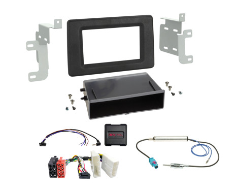 2-DIN Kit with storage tray Nissan/Opel/Renault Analog SWI/Antenna