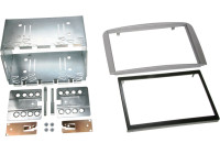 2-DIN Panel Alfa Romeo 147 / GT 2000-2010 - Color: silver