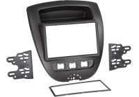 2-DIN Panel Citroën C1 - Peugeot 107 - Toyota Aygo 2005-2014 Color: Black
