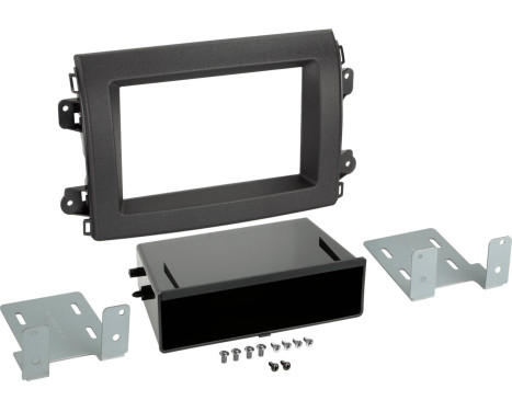 2-DIN Panel Fiat Ducato with storage compartment 11/2021->2023 (ACV Premium Quality)