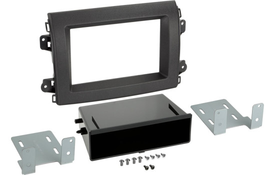 2-DIN Panel Fiat Ducato with storage compartment 11/2021->2023 (ACV Premium Quality)