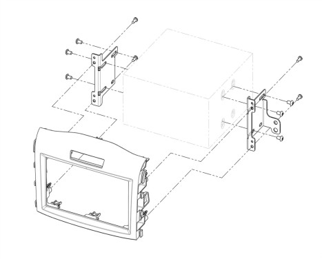 2-DIN Panel Honda CR-V 2012-2015, Image 4