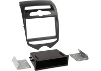 2-DIN Panel Hyundai iX 20 with pocket for manual climate control 2010-2017 Color: Matt Black
