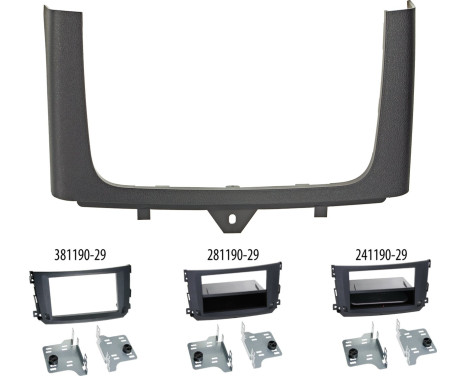 2-DIN Panel OEM accessories Smart ForTwo City-Coupe BR451 Facelift, Cabrio A451 Facelift 2010-2015, Image 5