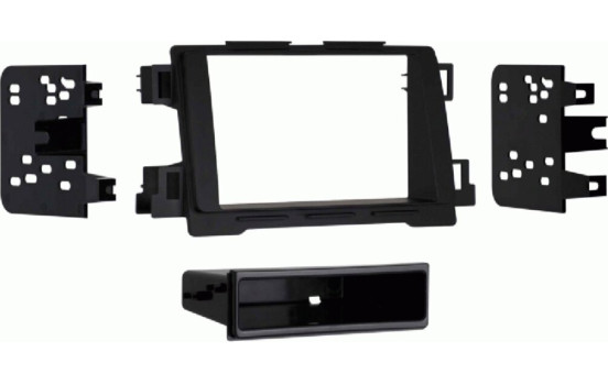 2-DIN radio panel Mazda with storage compartment Mazda6(GJ)/CX5(GH) black (METRA)