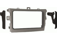 2-DIN Radio Panel Toyota Corolla/Verso (AR2) 2009-2018 (METRA) Silver