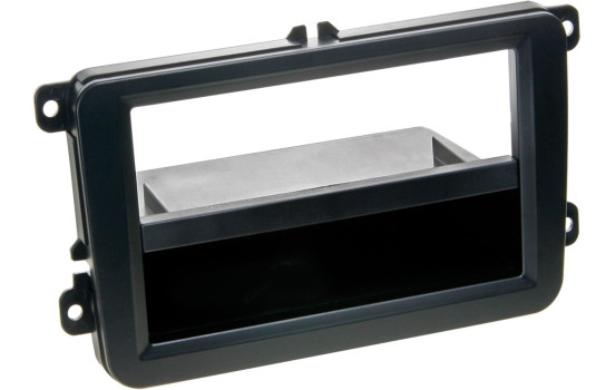 2-DIN Radio Panel with storage compartment Seat/Skoda/Volkswagen black