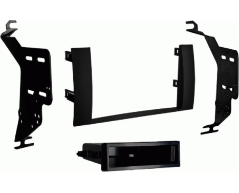 2-DIN radio panel with storage compartment Toyota Prius 01/2004-06/2009 (METRA)