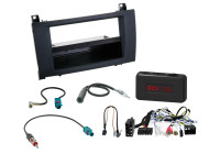 2-DIN set with compartment Mercedes vehicles LFB/analog/antenna