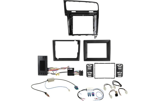 2-DIN Volkswagen 10"/9"/7" Kit VW Golf 7 2012-2020 Info Adapter/Antenna