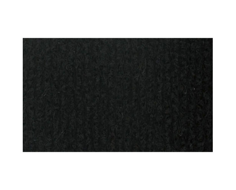 Hat shelf fabric black rib 70x140cm