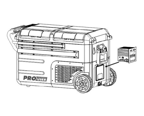 Battery for Pro-User CB45 Portable Cool Box, Image 3